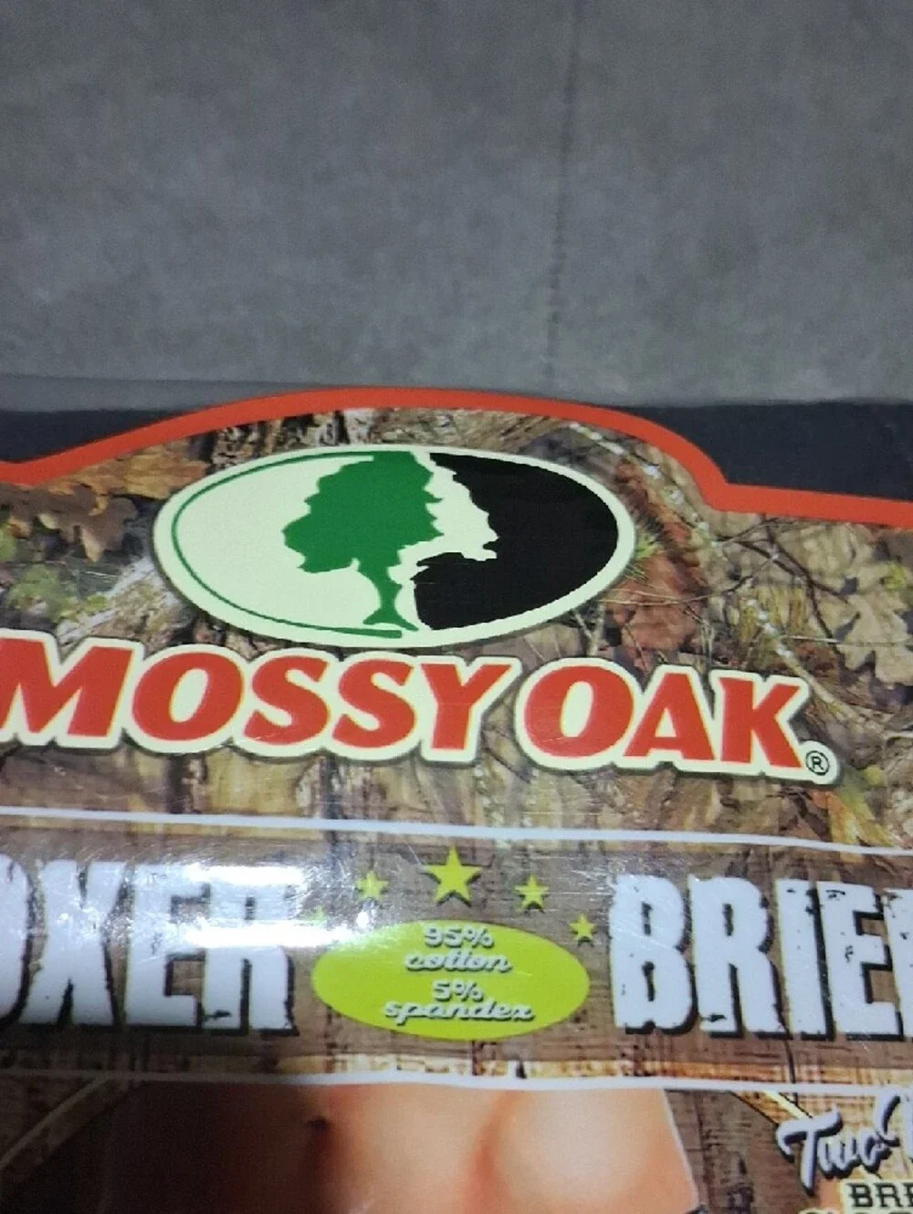 Mossy Oak Camo Boxer Briefs - Green, Brown, Black